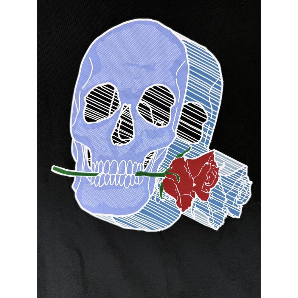 Robert Graham Skull Graphic T Shirt Black Art Streetwear Cotton Tee Sz Medium